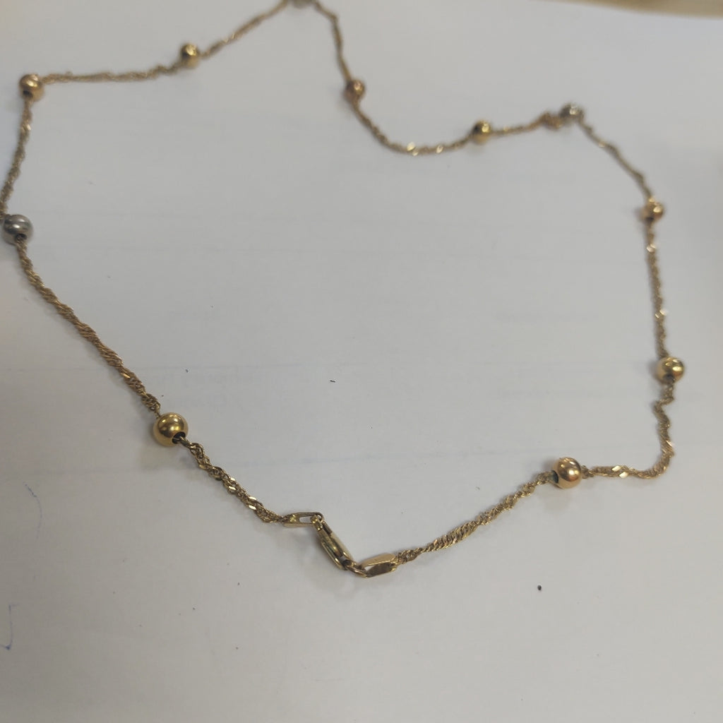 CADENA ORO COMBINADO 14 K 8,90 GRMS (SEMINUEVO)