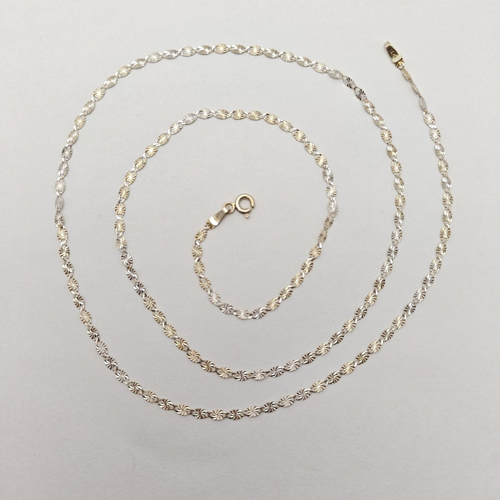 CADENA ORO BLANCO 14 K 3.3 GRMS (SEMINUEVO)