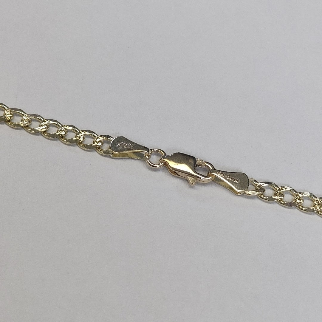 CADENAS BARBADA ORO 14K 55 CM 13.2 GR (NUEVO)