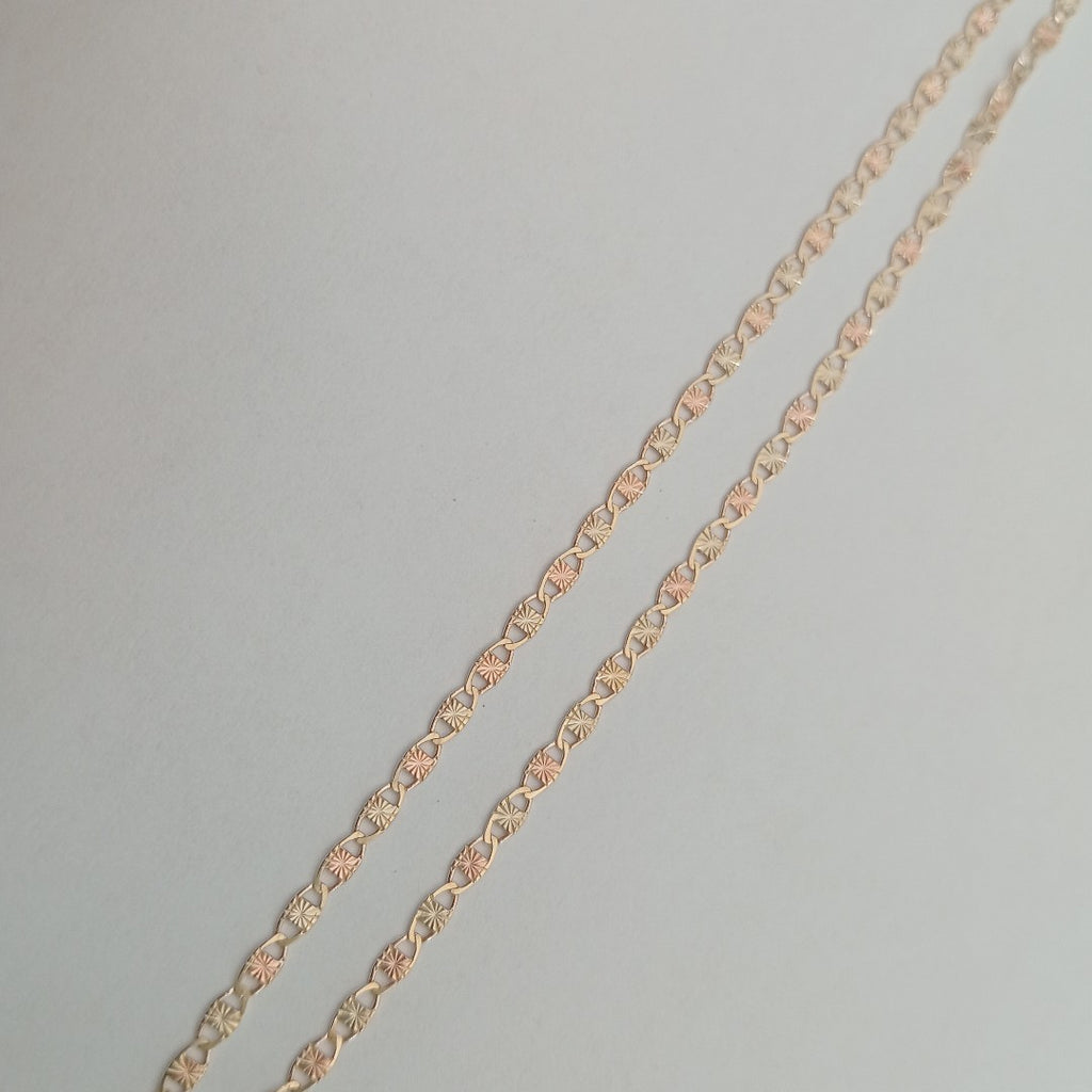 CADENAS TEJIDO GUCHI ORO 10K 60 CM 3.4 GR (NUEVO)