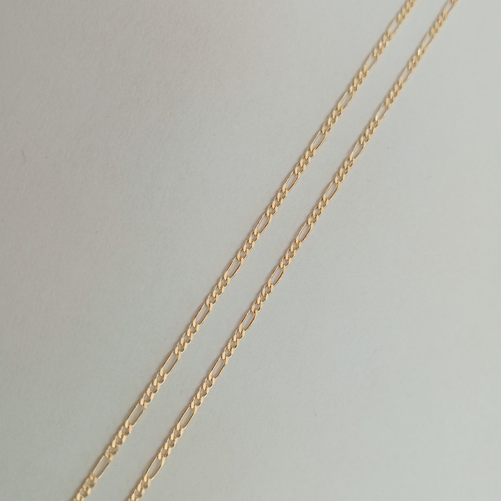 CADENAS TEJIDO 3X1 ORO 14K 55 CM 2.3 GR (NUEVO)