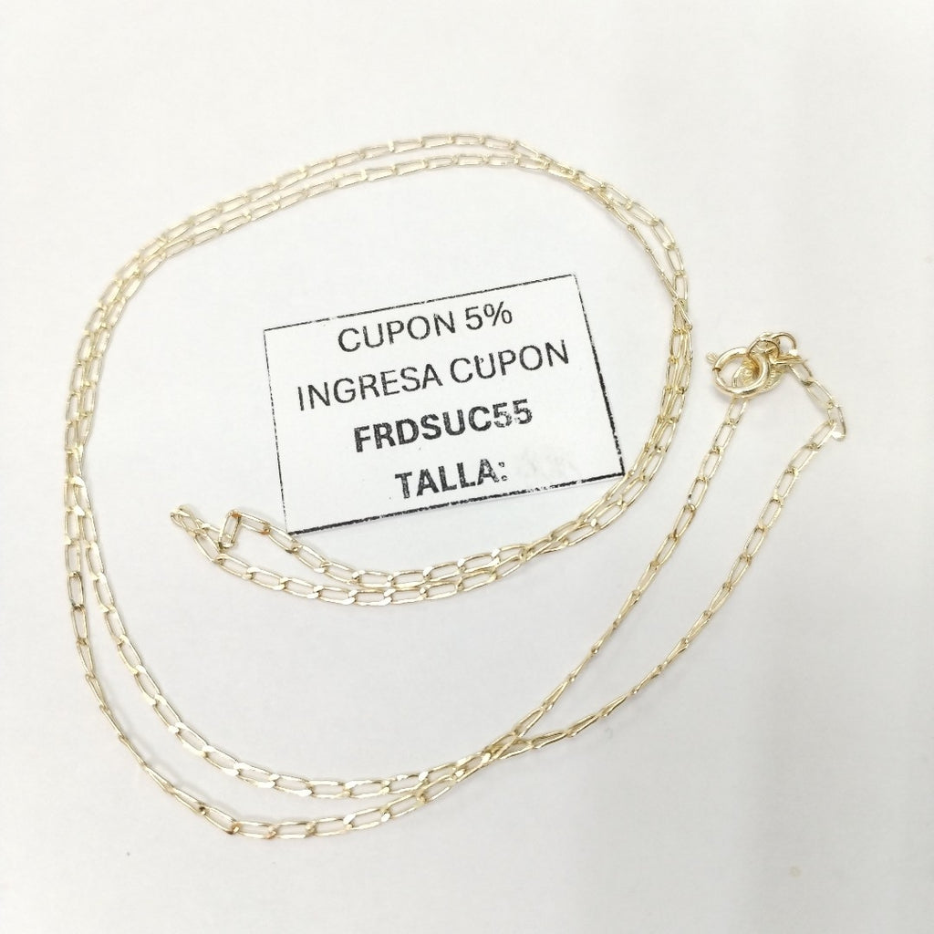 CADENAS TEJIDO ESLABONES ORO 10K 55 CM 1.9 GR (NUEVO)