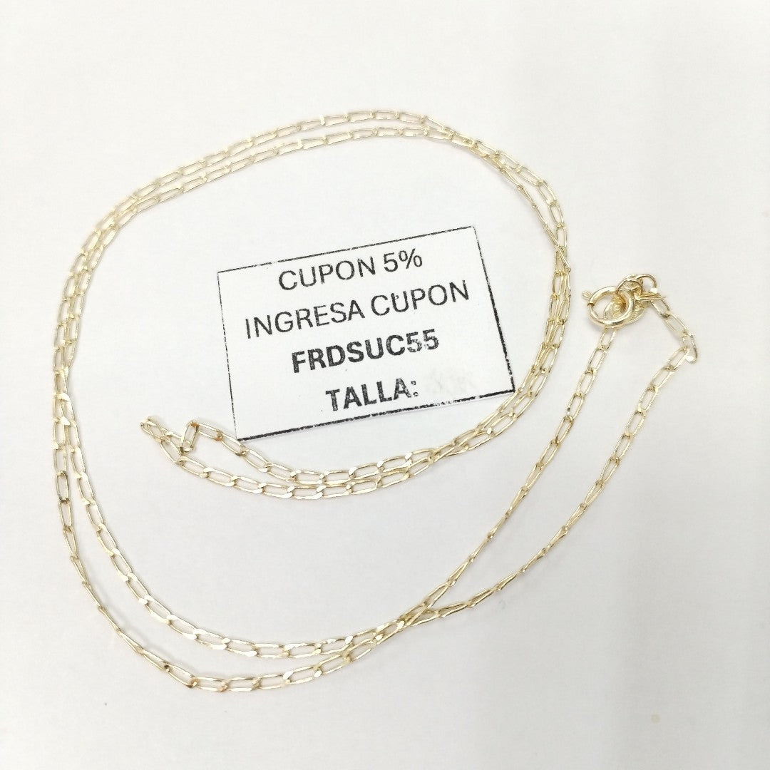 CADENAS TEJIDO ESLABONES ORO 10K 55 CM 1.9 GR (NUEVO)