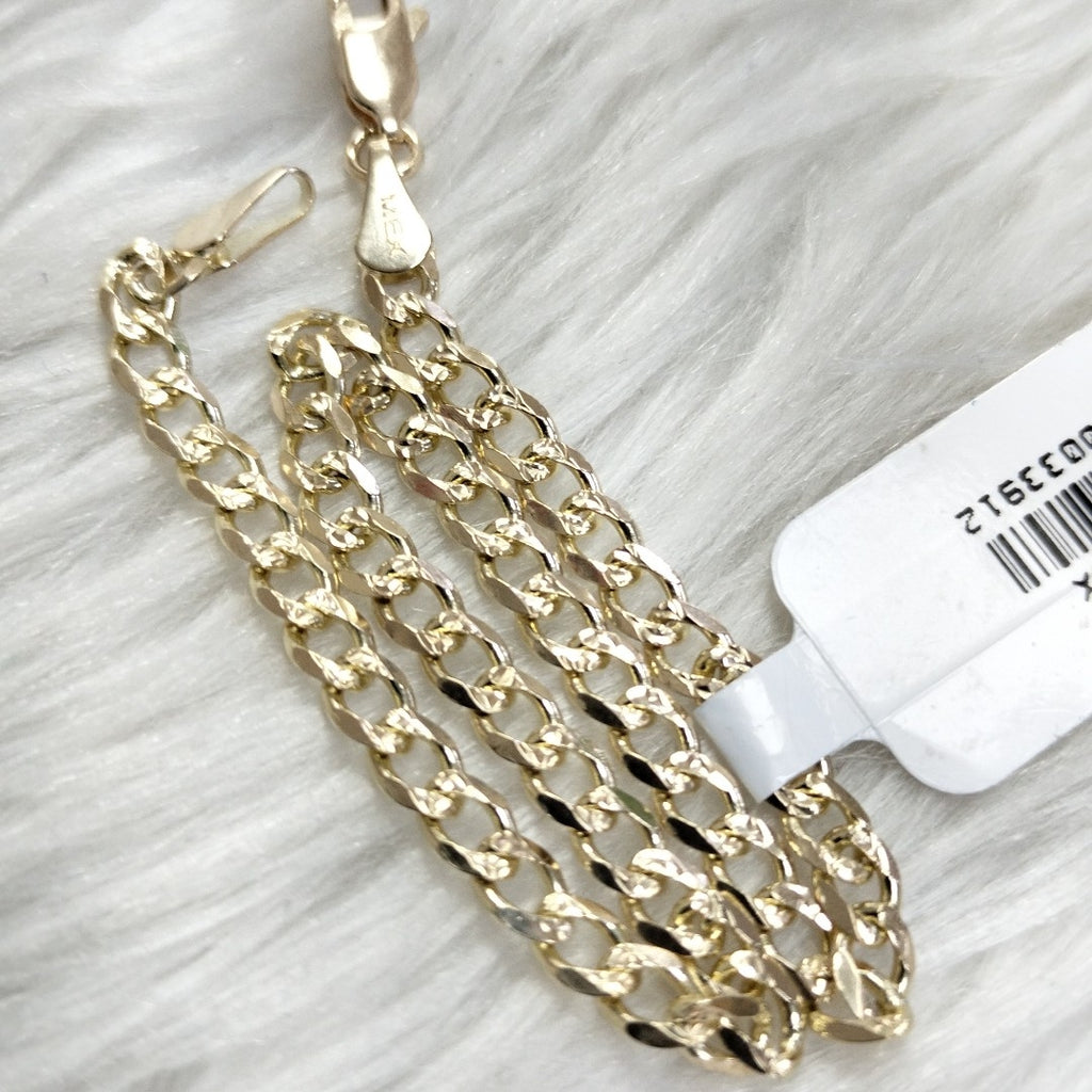 PULSERAS BARBADA ORO 14K 21 CM 5.3 GR (NUEVO)