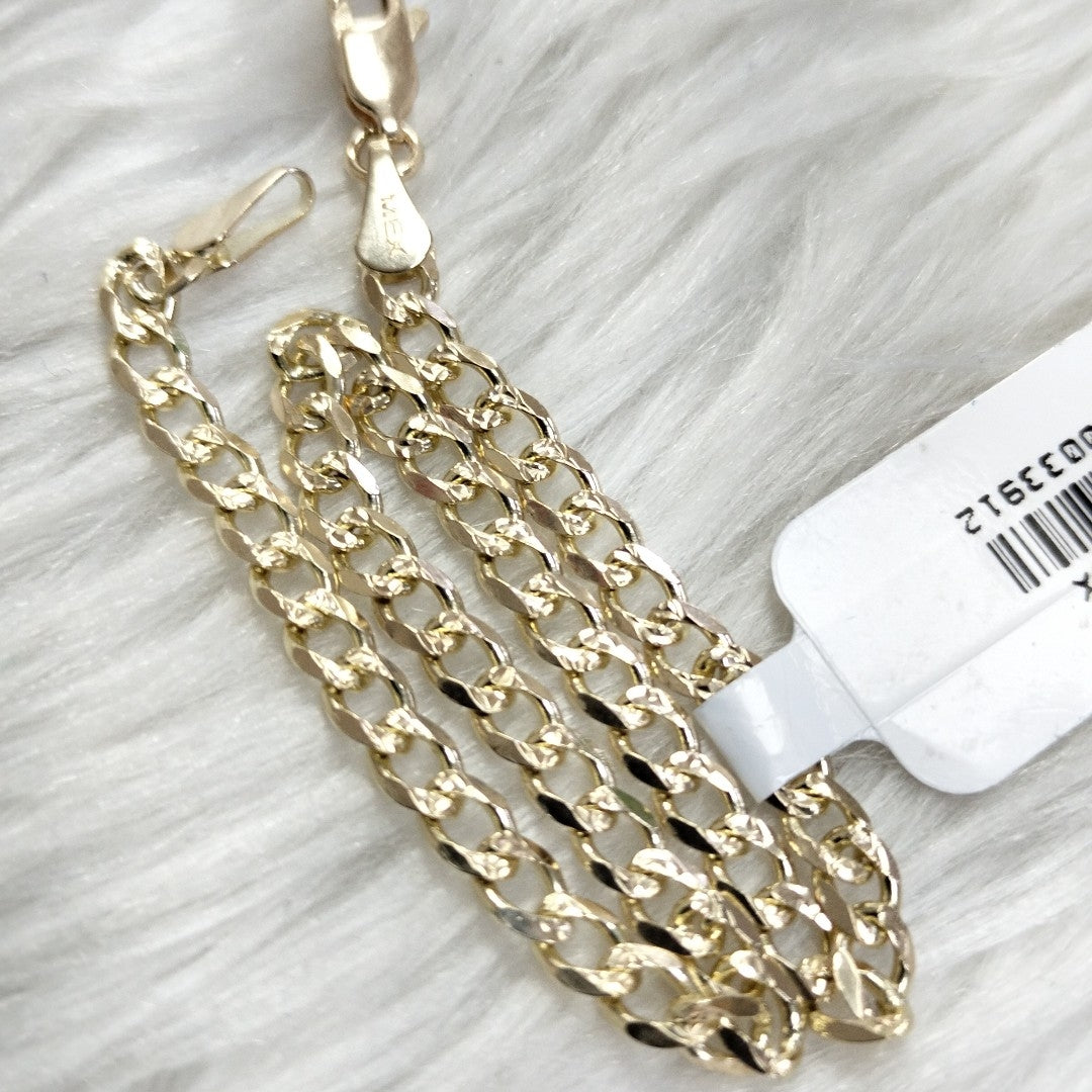 PULSERAS BARBADA ORO 14K 21 CM 5.3 GR (NUEVO)