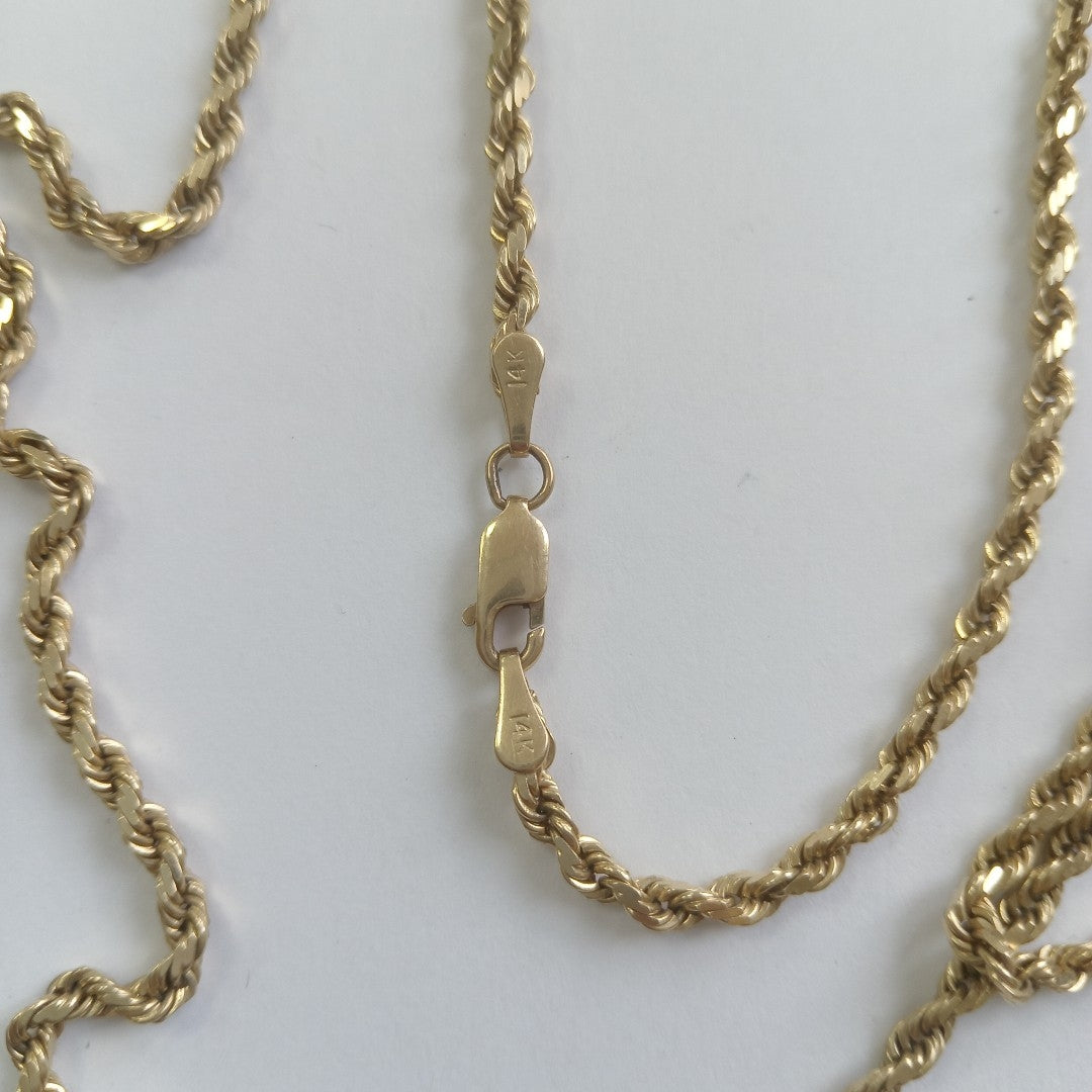 CADENA ORO 14 K 17.8 GRMS (SEMINUEVO)