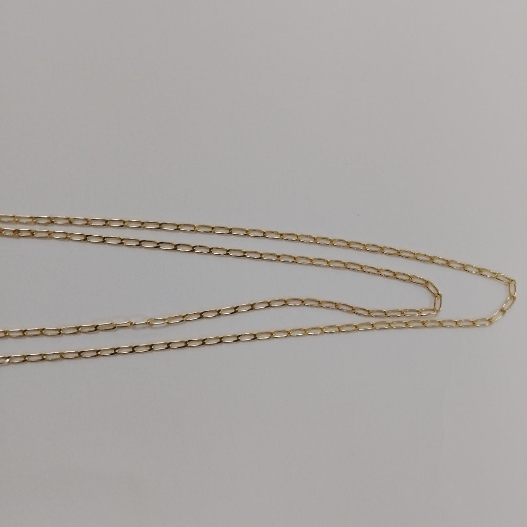 CADENAS TEJIDO ESLABONES ORO 10K 55 CM 1.9 GR (NUEVO)