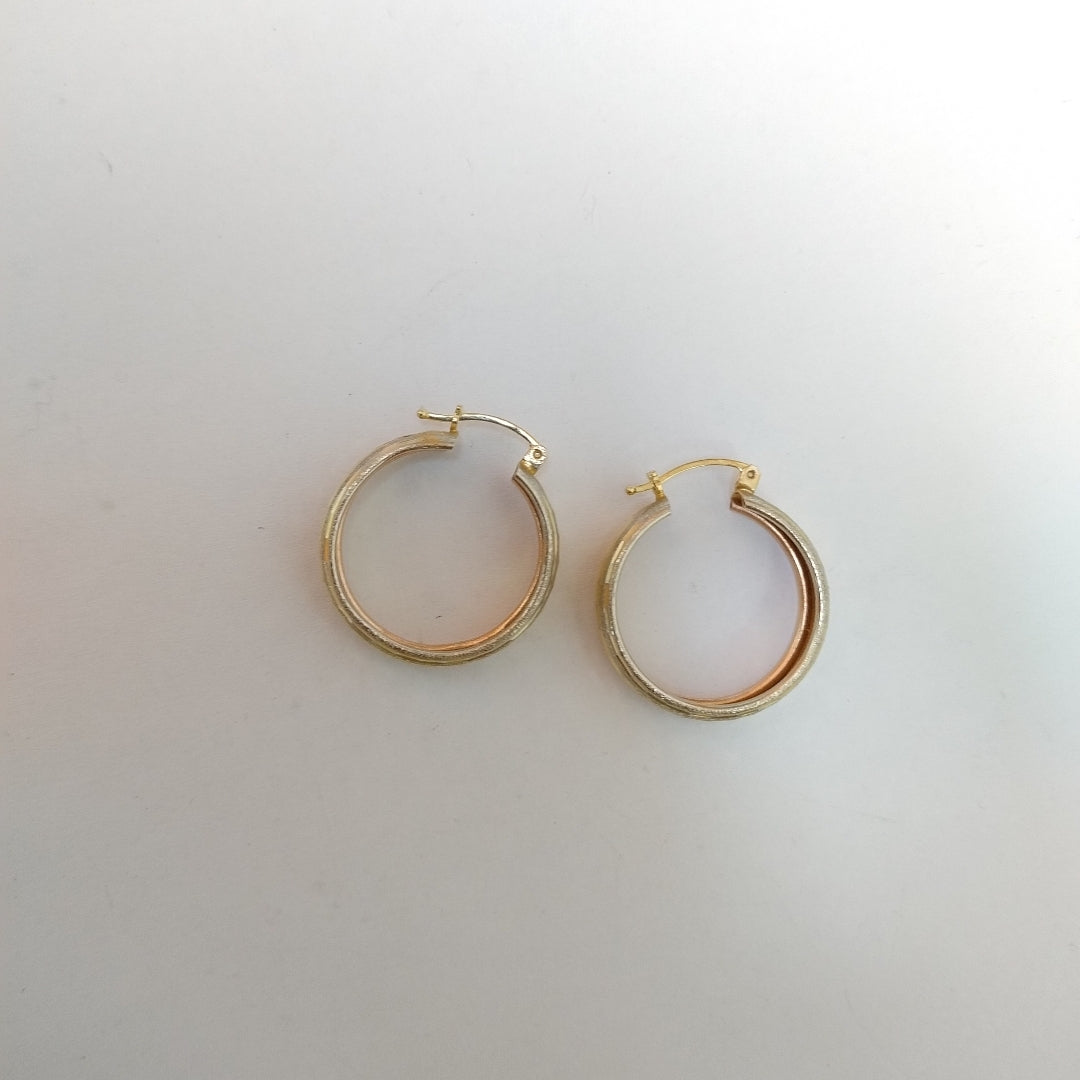 ARRACADAS PAR ORO 14 K 3,90 GRMS (SEMINUEVO)
