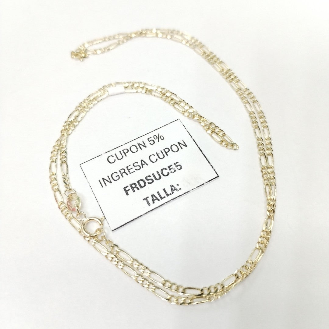 CADENAS TEJIDO 3X1 ORO 10K 55 CM 3.2 GR (NUEVO)