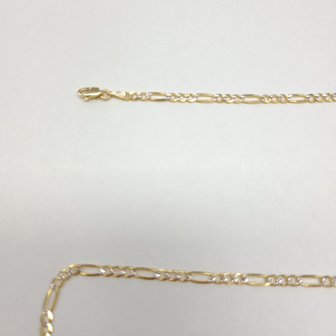 CADENAS 3X1 DIAMANTADA ORO 14K 55 CM 8.4 GR (NUEVO)