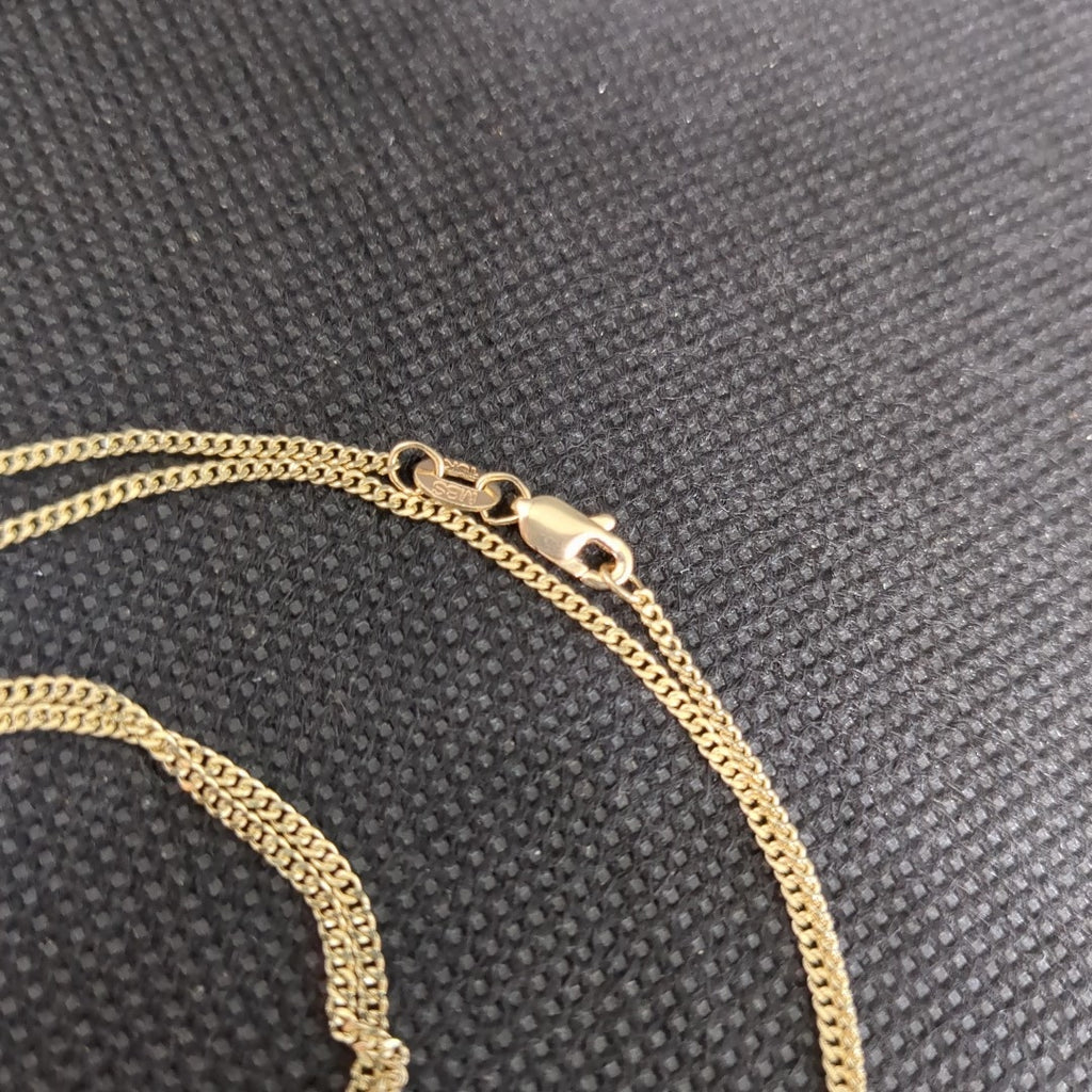 CADENAS TEJIDO BARBADA ORO 10K 50 CM 3.1 GR (NUEVO)