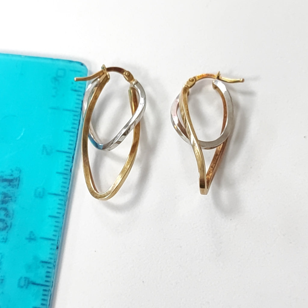ARRACADAS PAR ORO COMBINADO 10 K 2 GRMS (SEMINUEVO)
