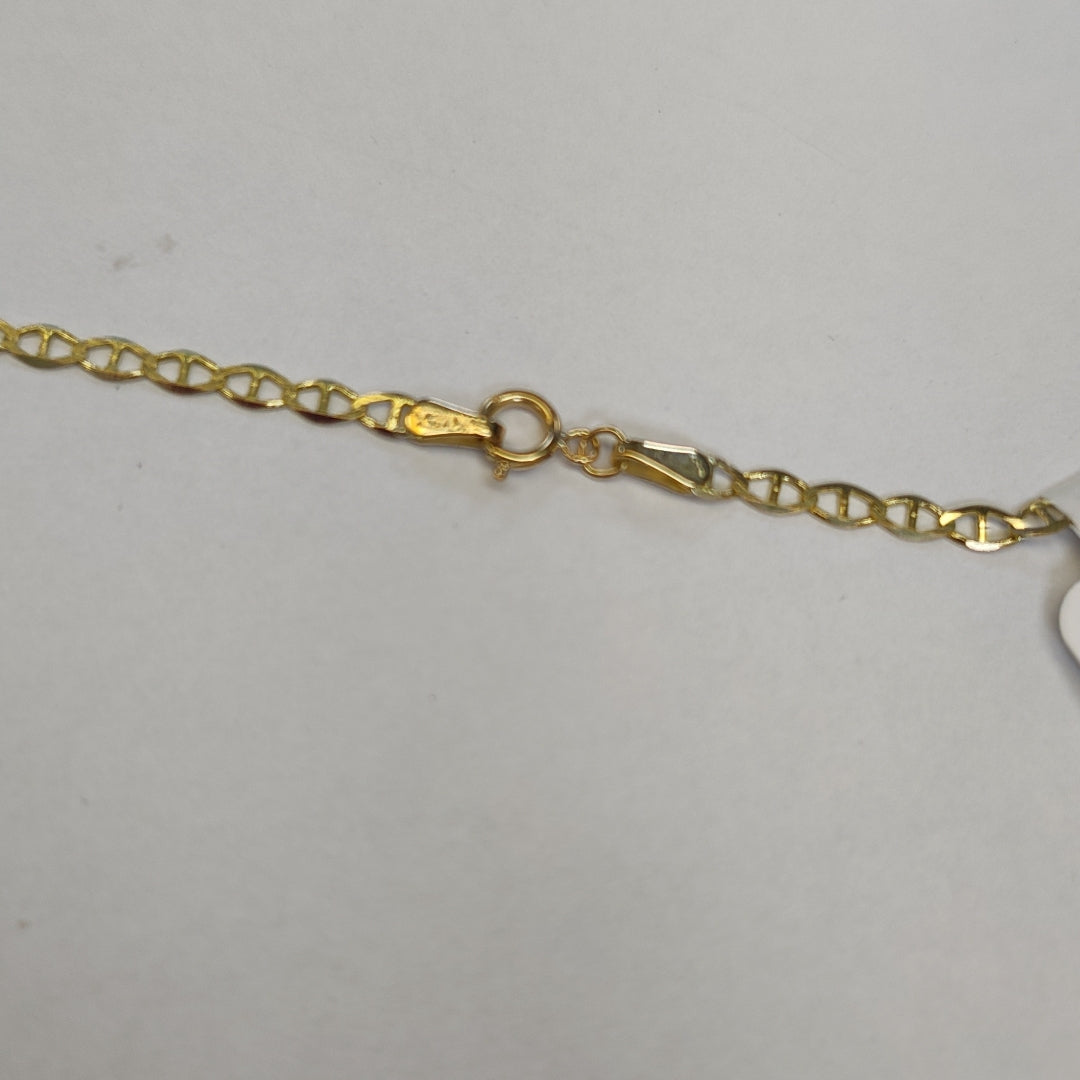 CADENAS TEJIDO GUCHI ORO 10K 55 CM 3.9 GR (NUEVO)