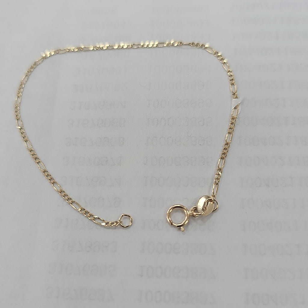 PULSERAS TEJIDO 3X1 ORO 14K 16 CM 0.9 GR (NUEVO)