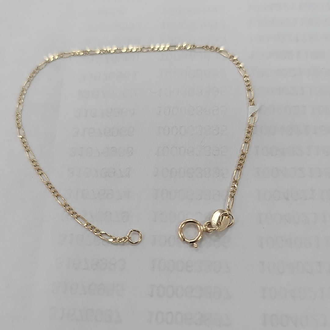 PULSERAS TEJIDO 3X1 ORO 14K 16 CM 0.9 GR (NUEVO)
