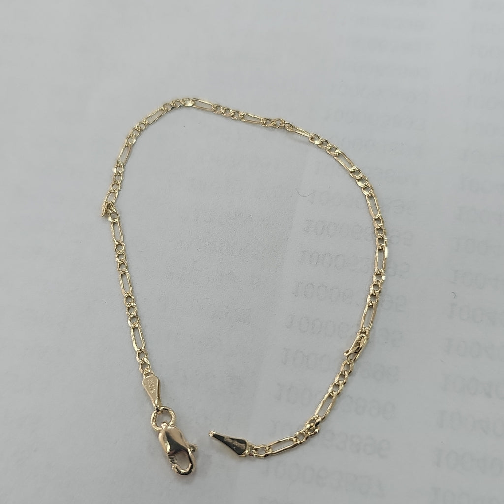 PULSERAS 3X1 ORO 14K 18 CM 1.5 GR (NUEVO)