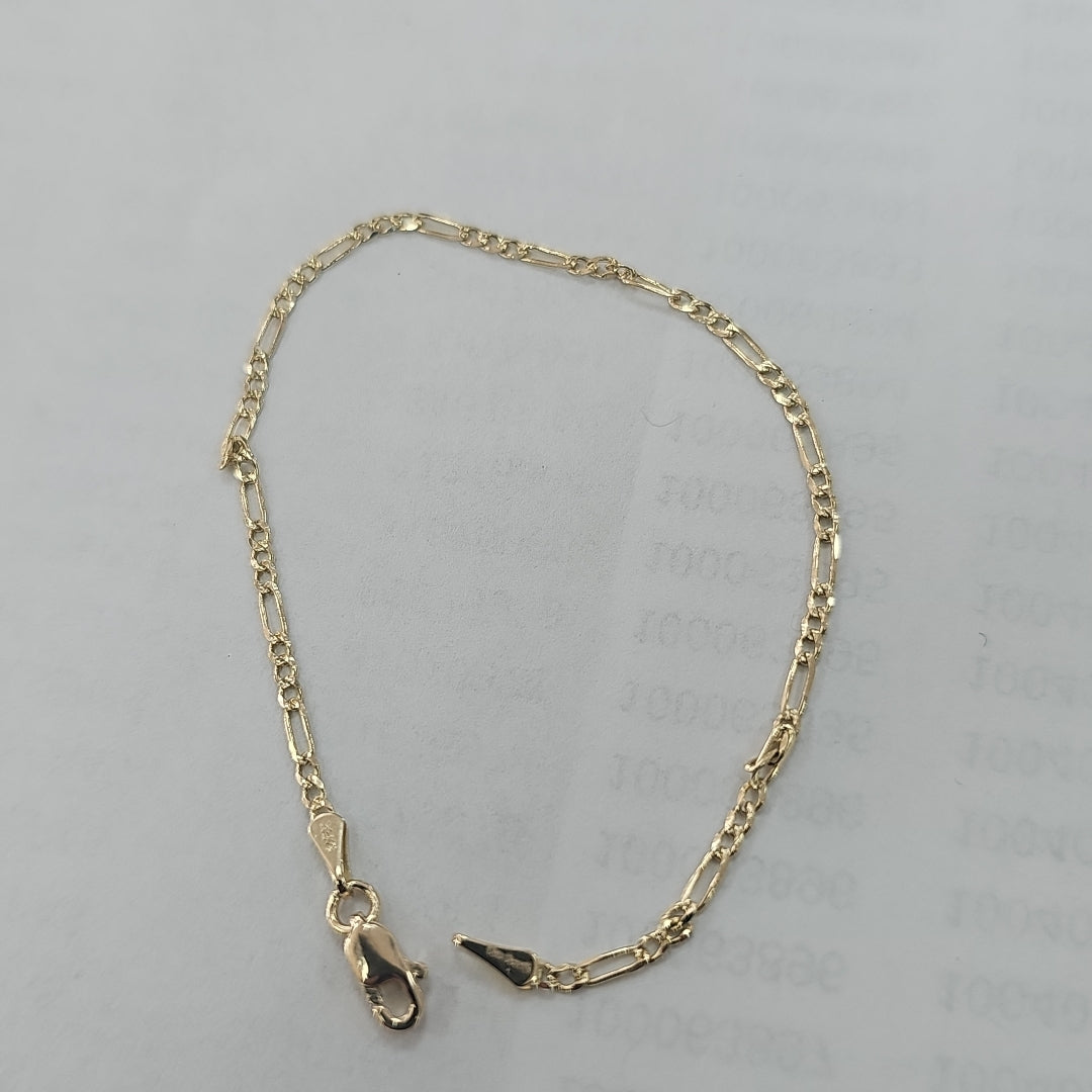 PULSERAS 3X1 ORO 14K 18 CM 1.5 GR (NUEVO)
