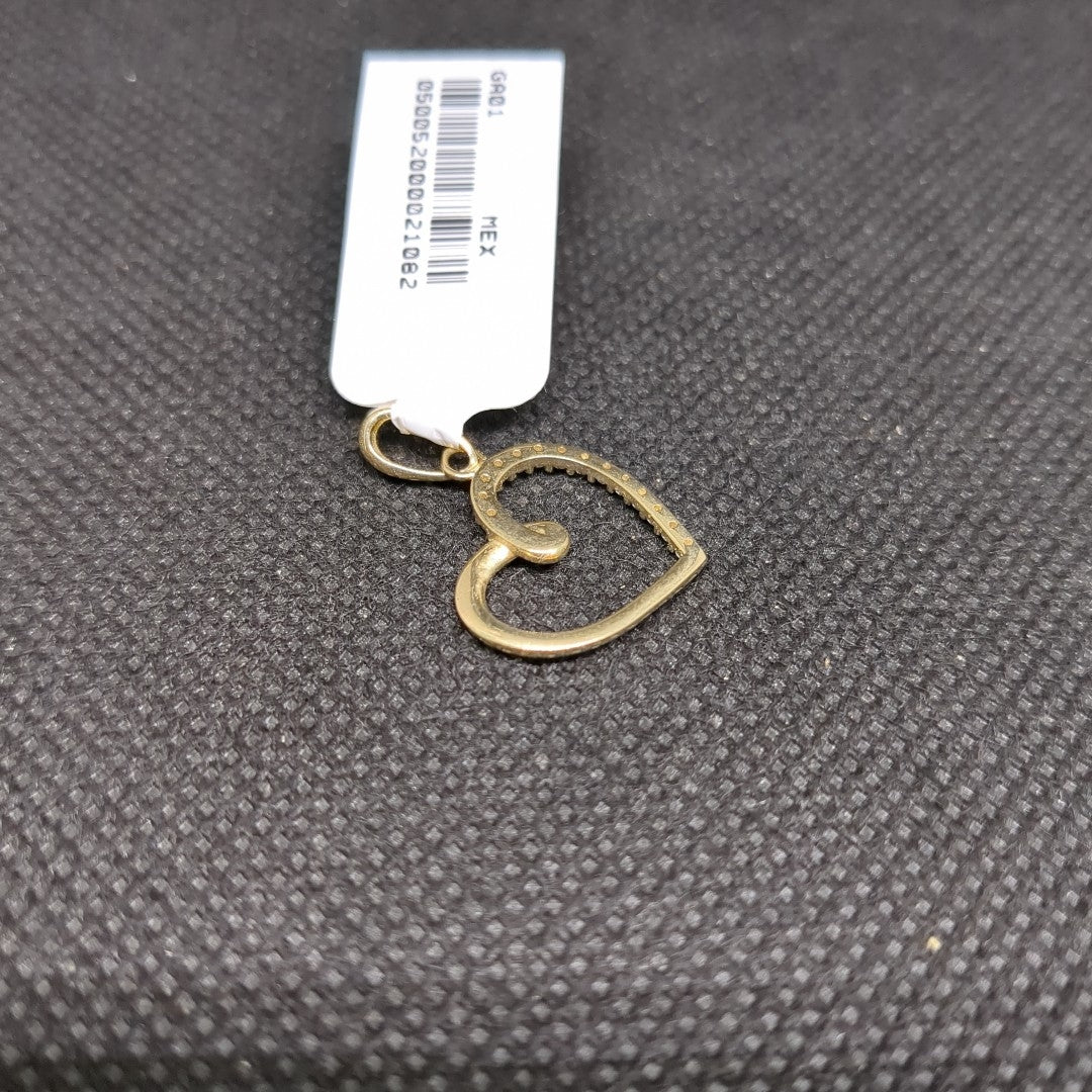DIJES CORAZON C/CIRCONIA ORO 10K 1.3 GR (NUEVO)