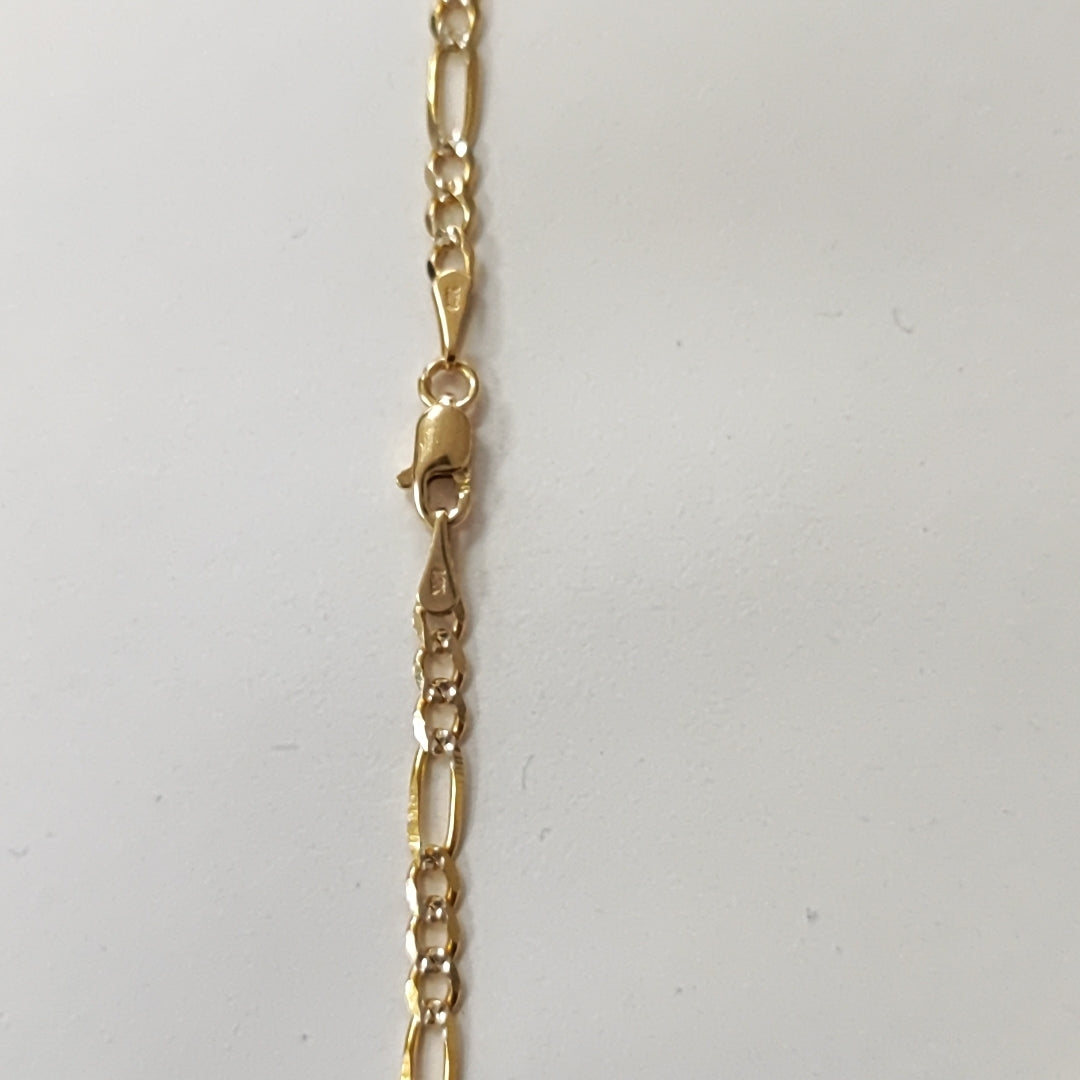 CADENAS 3X1 DIAMANTADA ORO 14K 55 CM 8.5 GR (NUEVO)