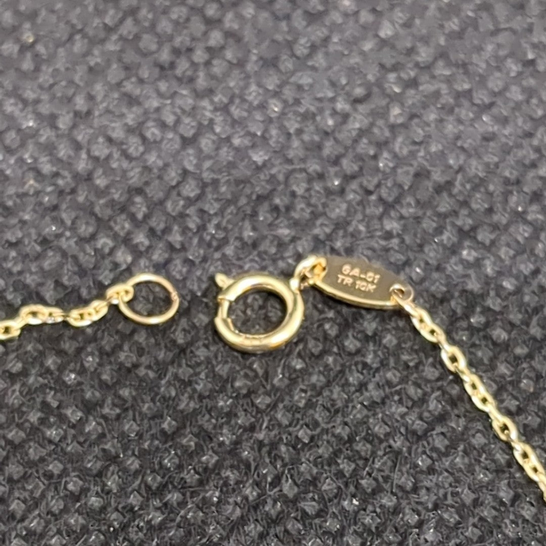 PULSERAS TEJIDO ESPECIAL C/DIJE ORO 10K 18 CM 1.1 GR (NUEVO)