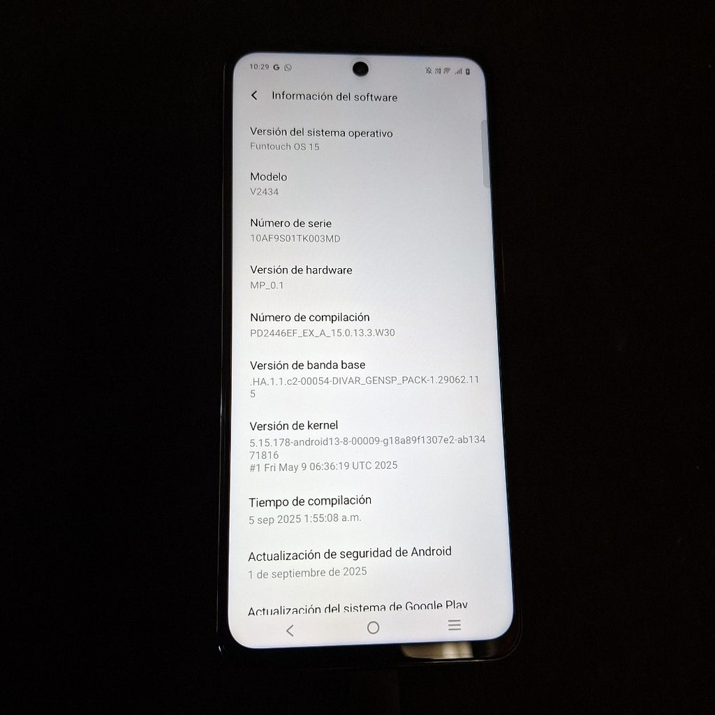 CELULAR VIVO Y29 V2434 (2025) 256 GB 8 GB RAM