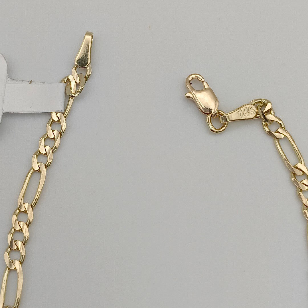 PULSERAS 3X1 ORO 14K 18 CM 2.6 GR (NUEVO)