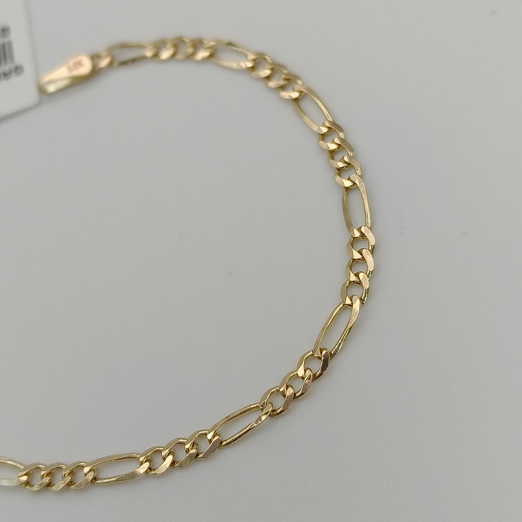 PULSERAS TEJIDO 3X1 ORO 14K 18 CM 1.9 GR (NUEVO)