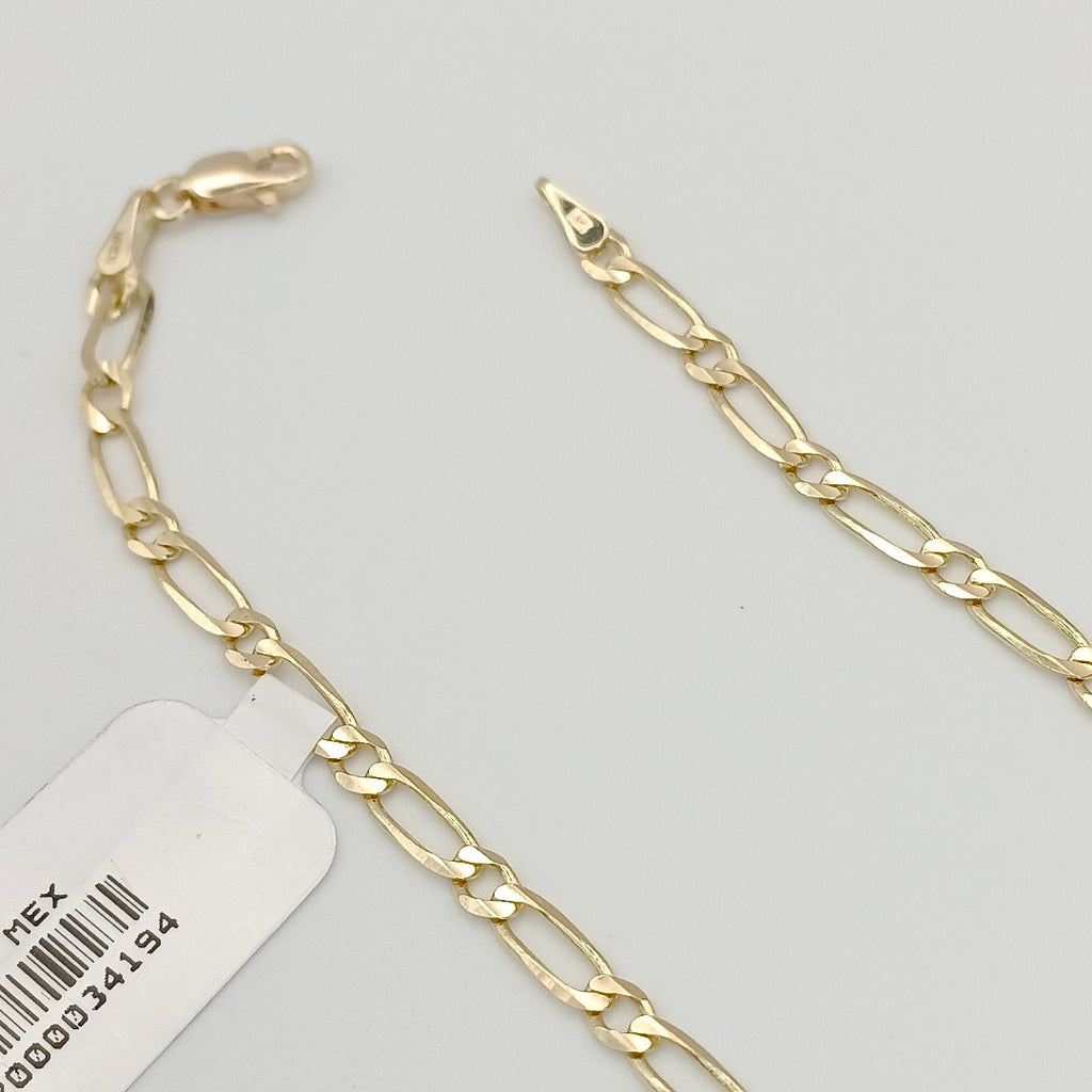 PULSERAS 1X1 ORO 14K 18 CM 2.7 GR (NUEVO)