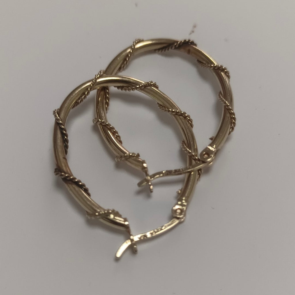 ARRACADAS PAR ORO 14 K 2.6 GRMS (SEMINUEVO)