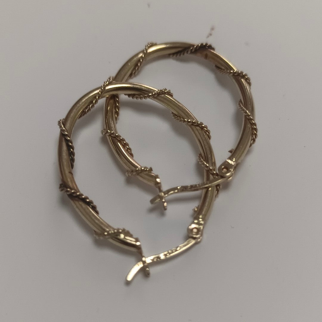 ARRACADAS PAR ORO 14 K 2.6 GRMS (SEMINUEVO)