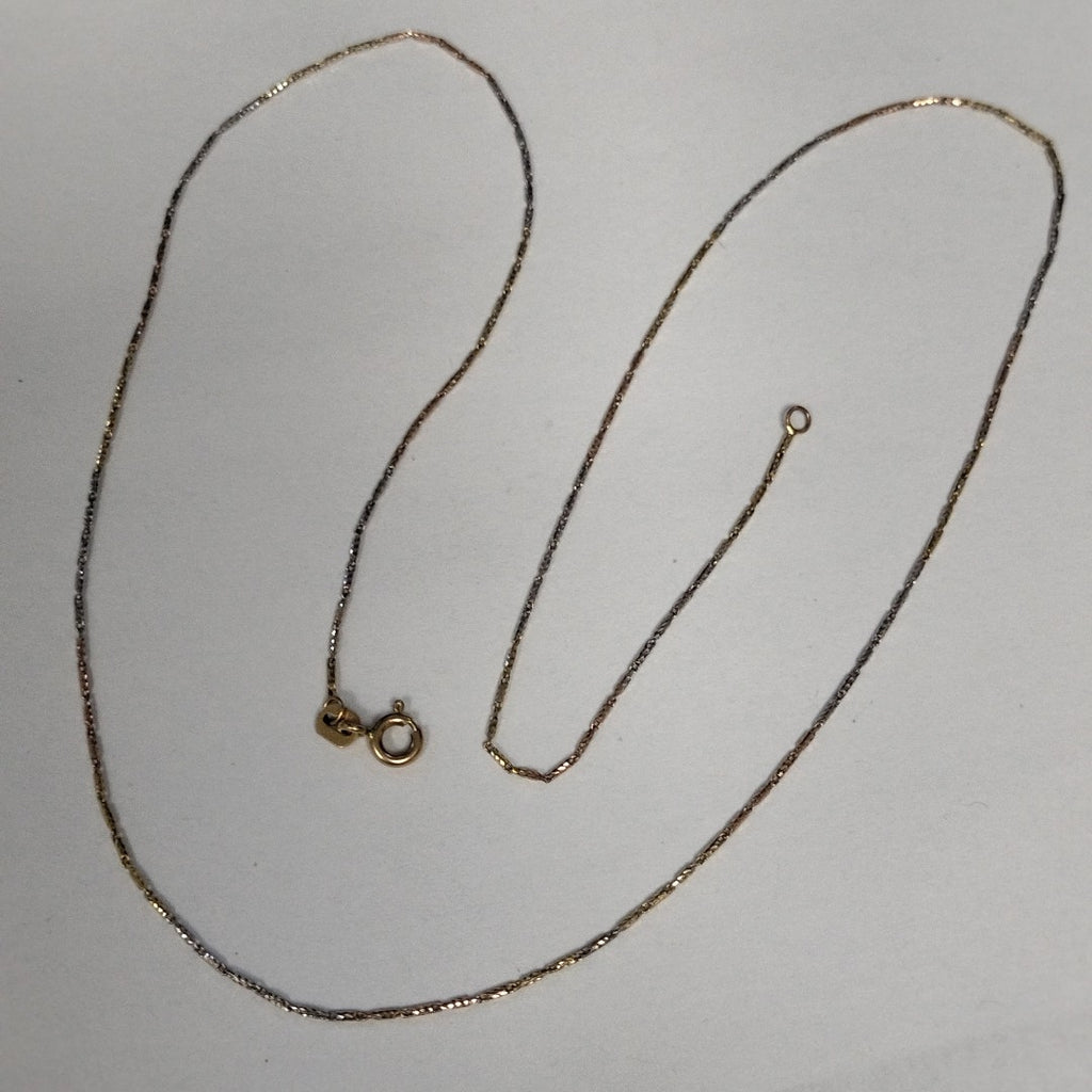 CADENA ORO,ORO BLANCO 10 K 2,40 GRMS (SEMINUEVO)