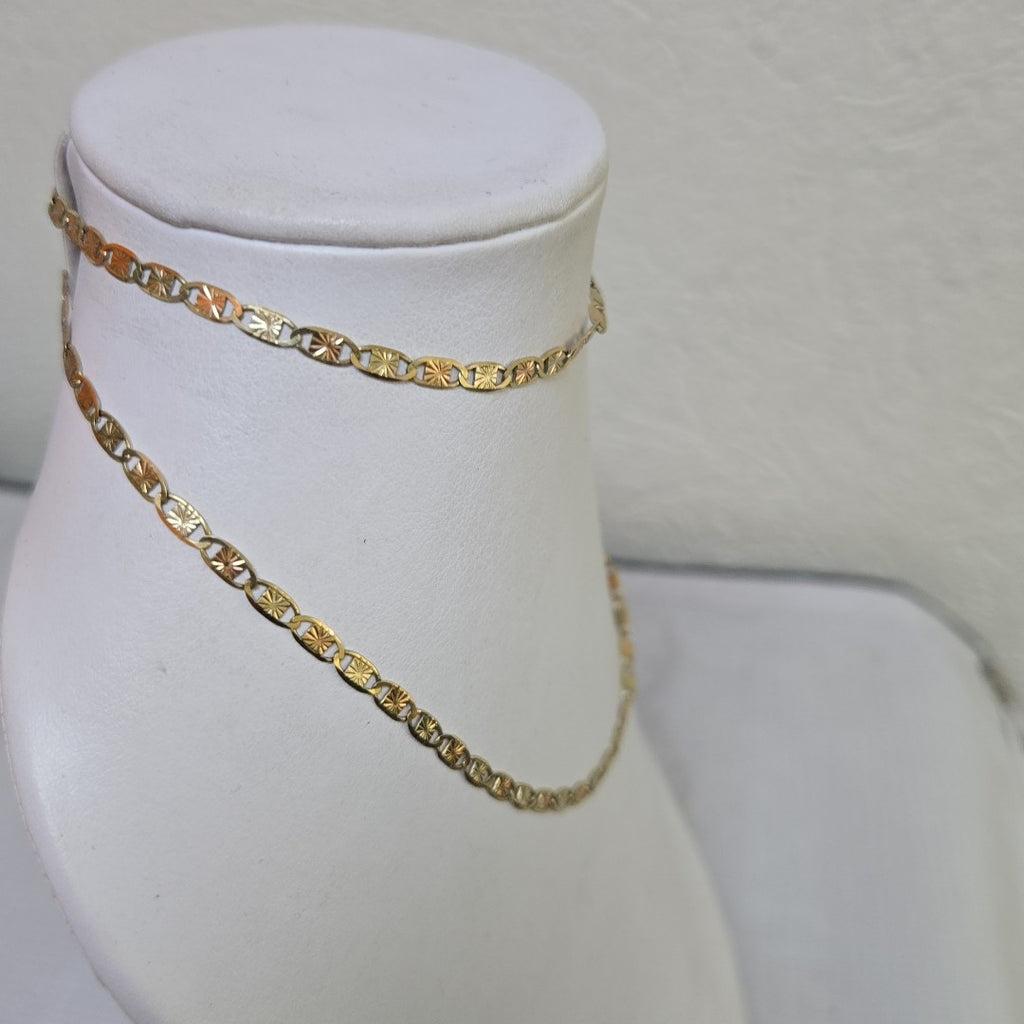 CADENA ORO COMBINADO 10 K 6,50 GRMS (SEMINUEVO)