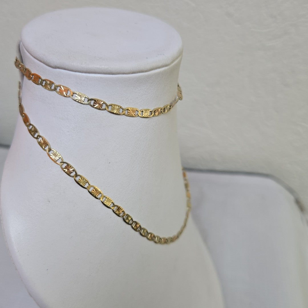 CADENA ORO COMBINADO 10 K 6,50 GRMS (SEMINUEVO)