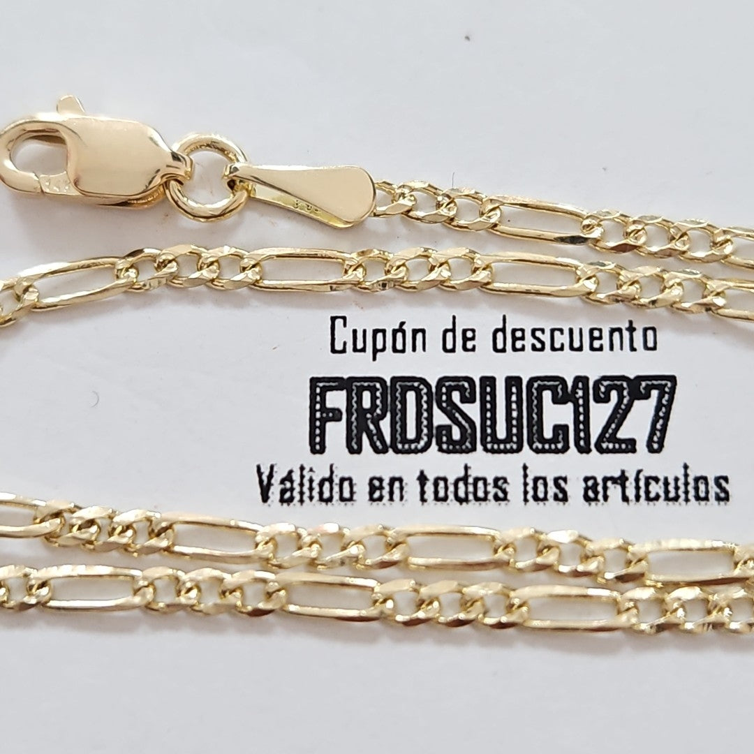 PULSERAS BARBADA ORO 14K 21 CM 1.7 GR (NUEVO)