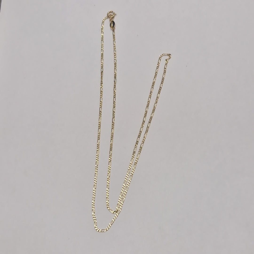 CADENAS TEJIDO 3X1 ORO 14K 55 CM 2.3 GR (NUEVO)