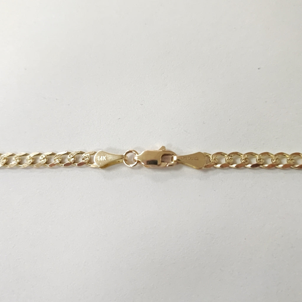CADENAS BARBADA ORO 14K 55 CM 13.1 GR (NUEVO)