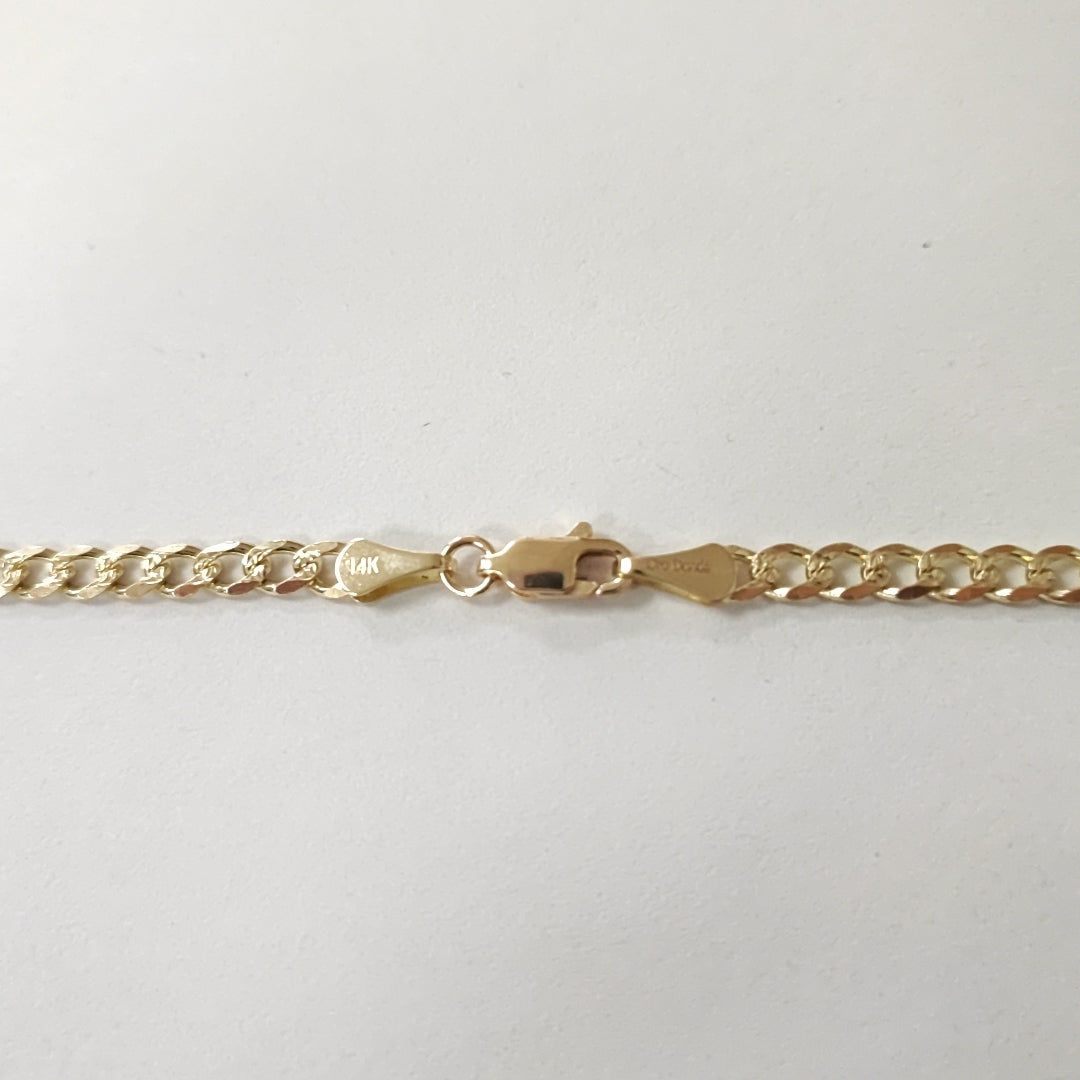 CADENAS BARBADA ORO 14K 55 CM 13.1 GR (NUEVO)