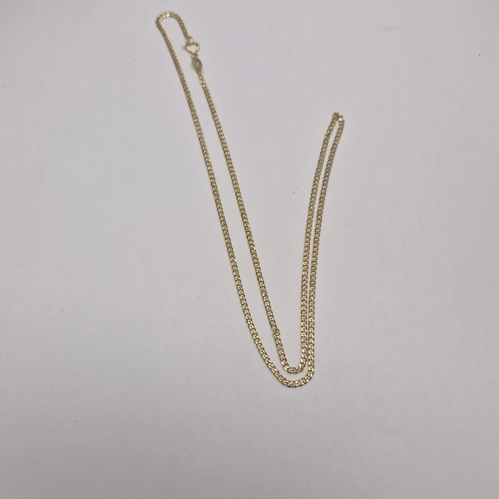 CADENAS TEJIDO BARBADA ORO 10K 50 CM 3.5 GR (NUEVO)