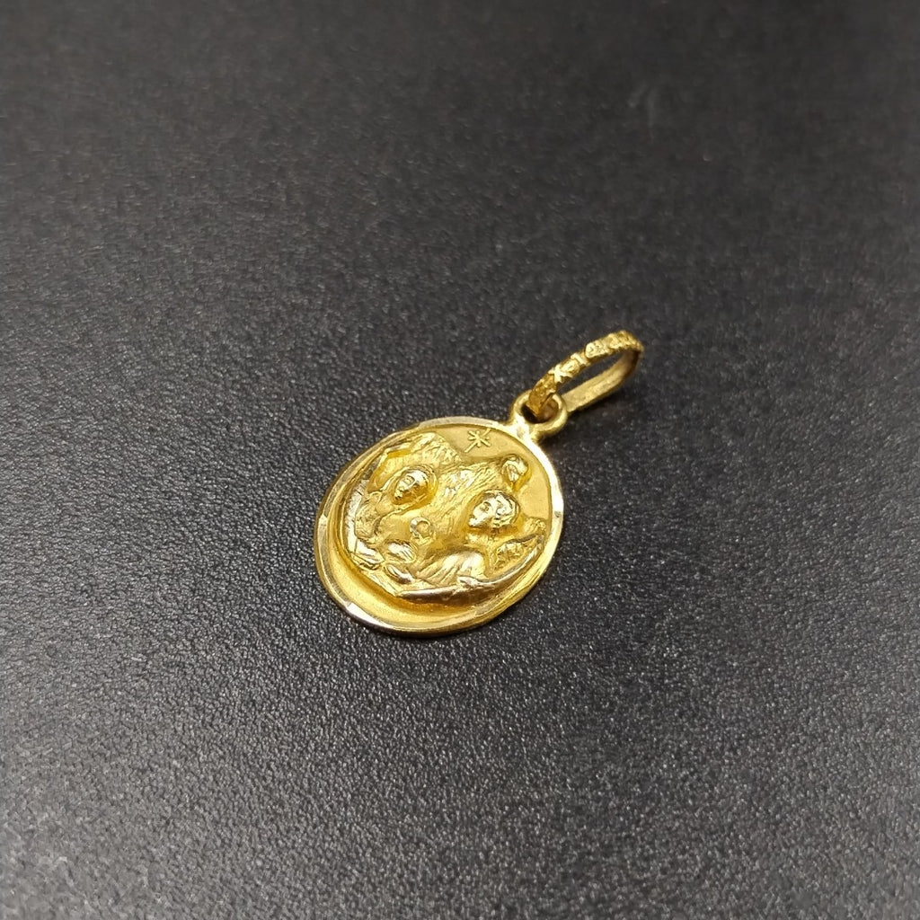 DIJE,MEDALLA RELIGIOSA ORO 14 K 0,90 GRMS (SEMINUEVO)