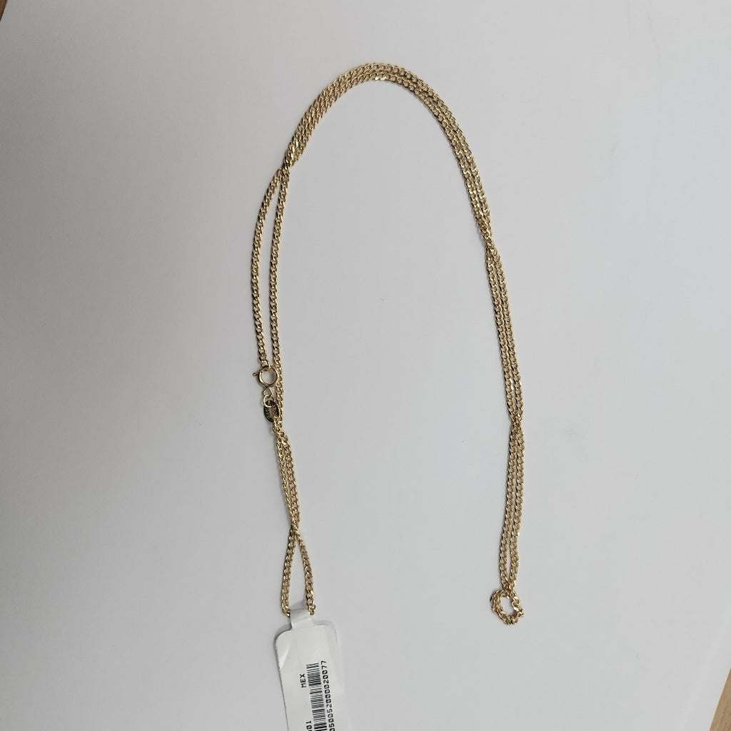CADENAS TEJIDO BARBADA ORO 10K 60 CM 4.2 GR (NUEVO)