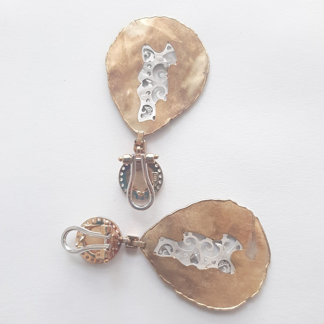 ARETES PAR ORO 14 K 10.5 GRMS (SEMINUEVO)