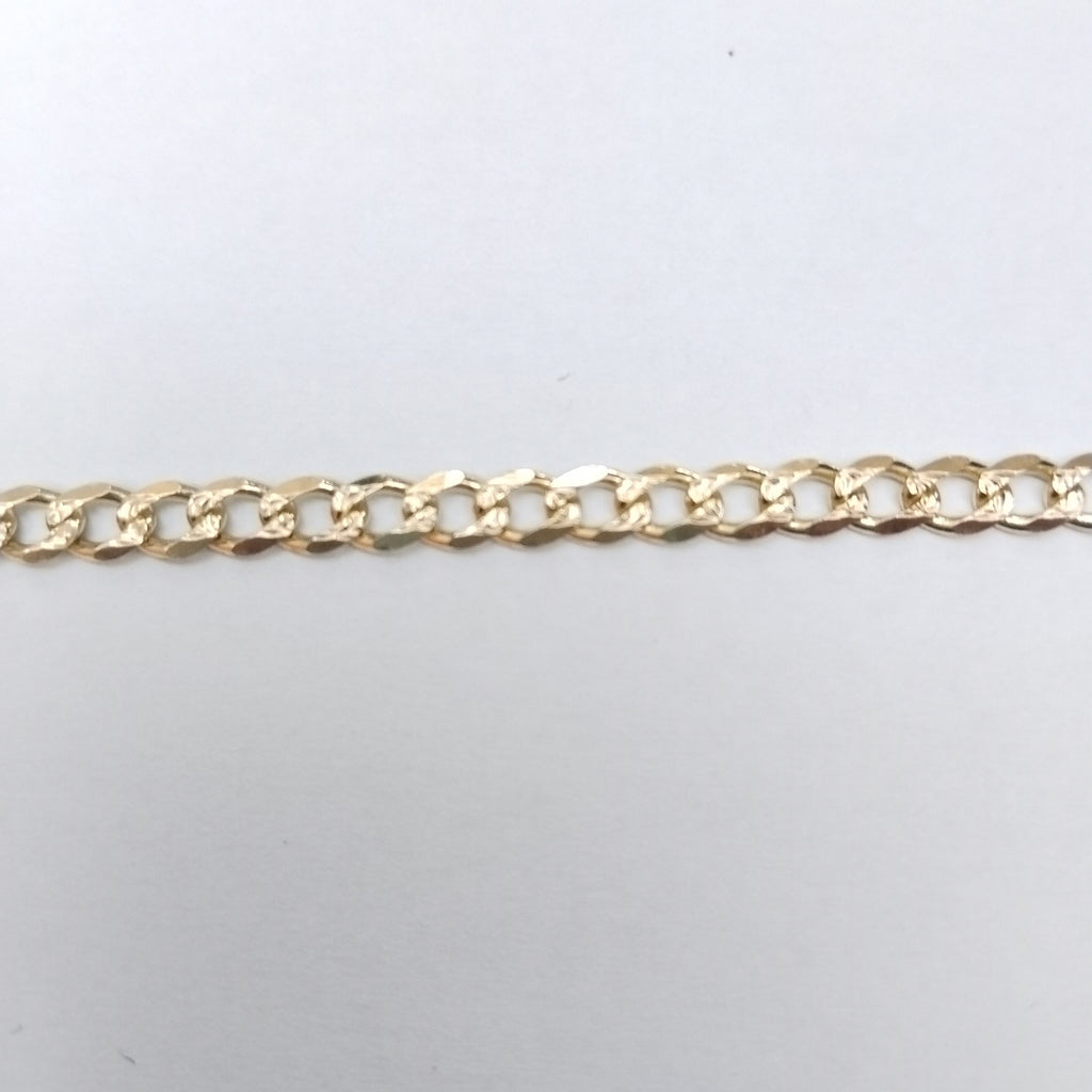 PULSERAS BARBADA ORO 14K 21 CM 5.2 GR (NUEVO)
