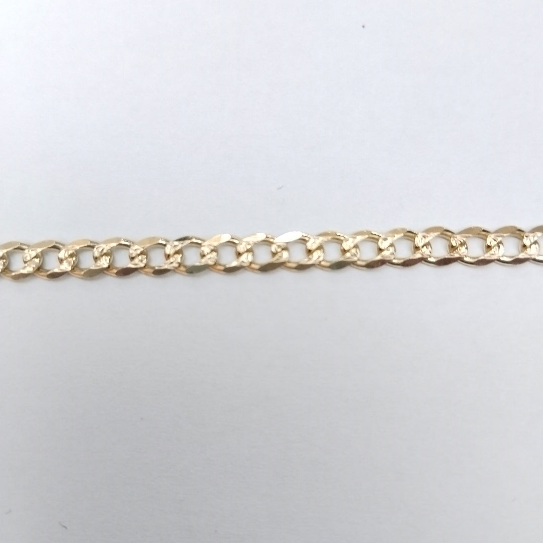 PULSERAS BARBADA ORO 14K 21 CM 5.2 GR (NUEVO)