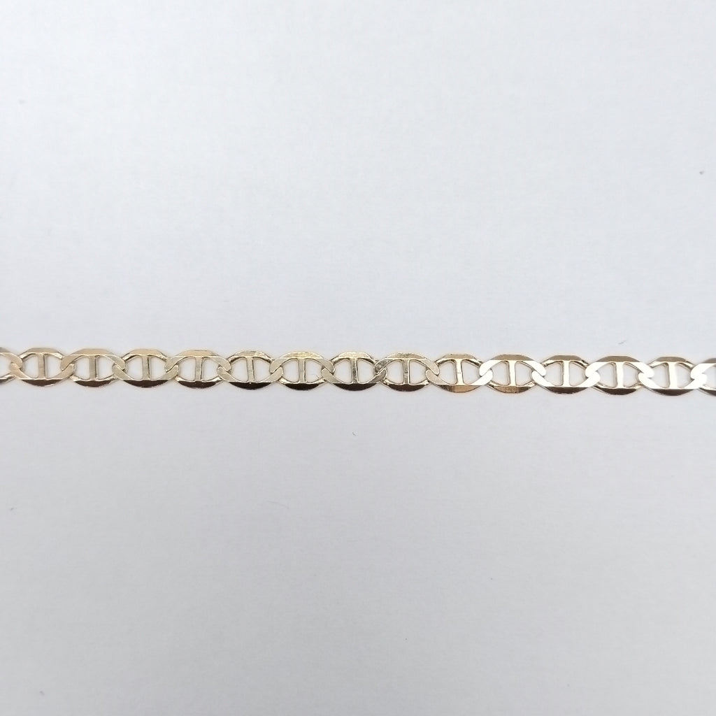 PULSERAS TEJIDO MARINERA ORO 14K 21 CM 3.2 GR (NUEVO)