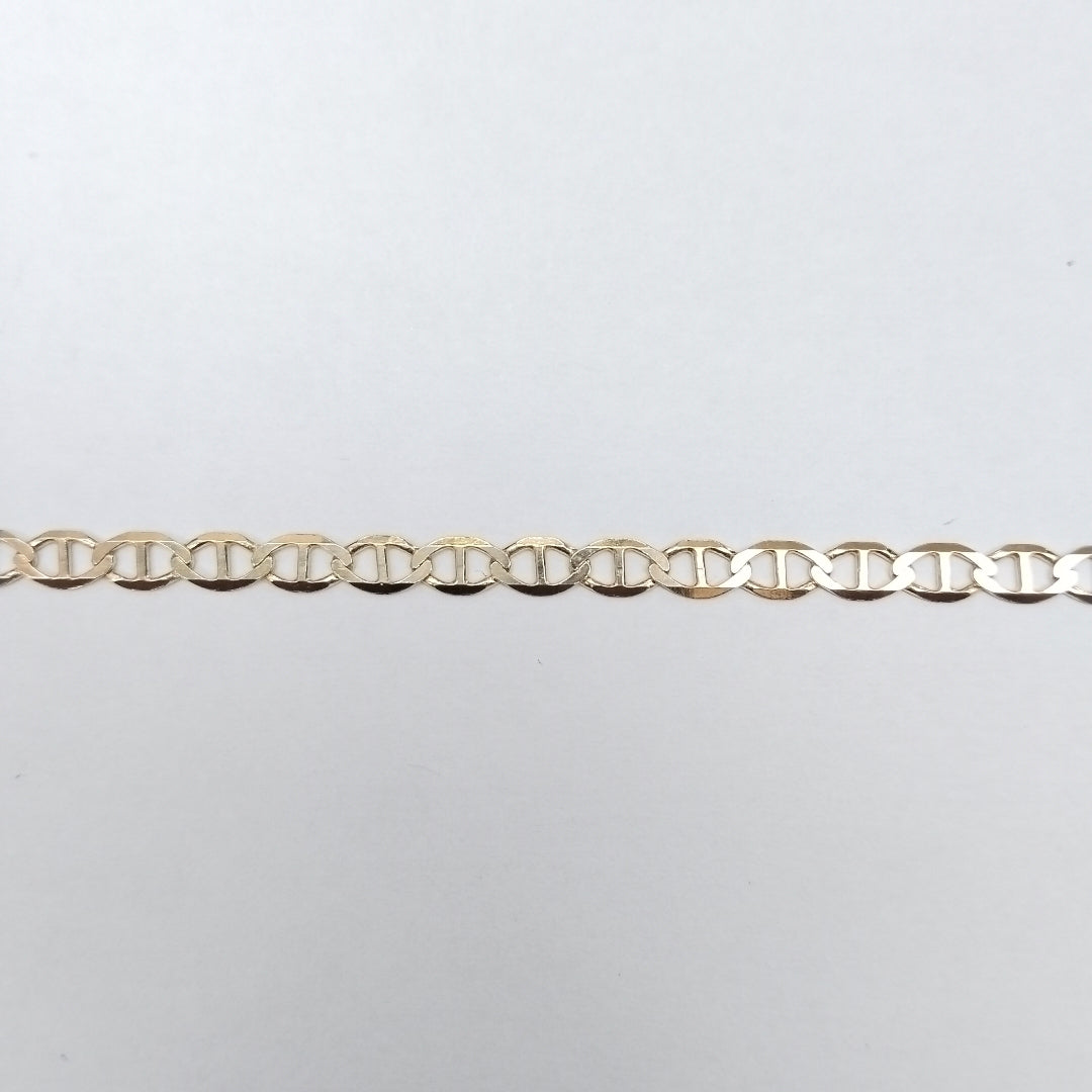PULSERAS TEJIDO MARINERA ORO 14K 21 CM 3.2 GR (NUEVO)