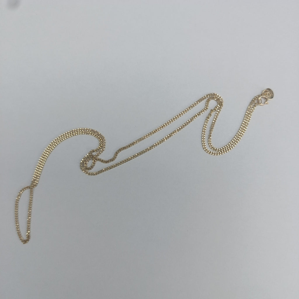 CADENAS TEJIDO BARBADA ORO 10K 50 CM 2.7 GR (NUEVO)