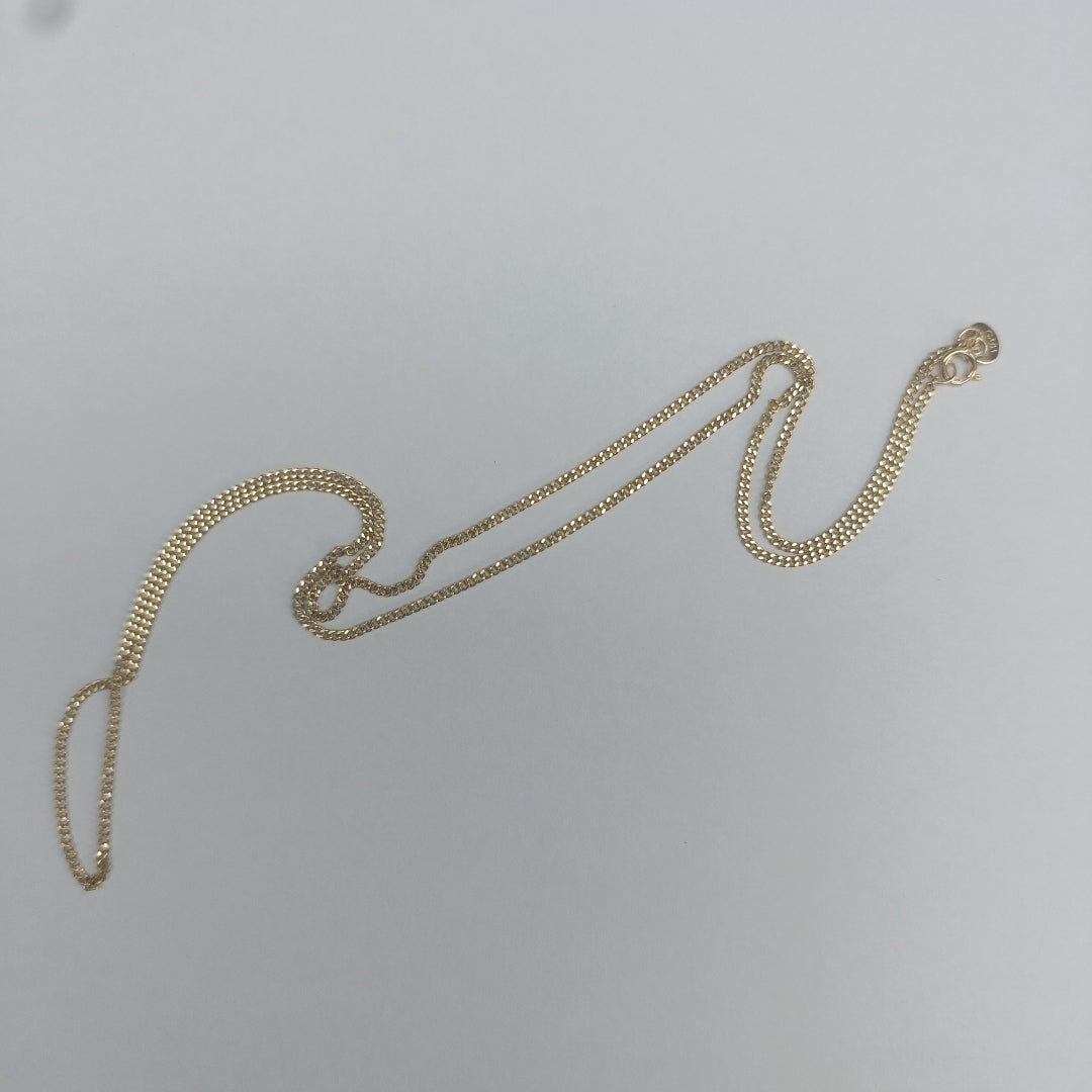 CADENAS TEJIDO BARBADA ORO 10K 50 CM 2.7 GR (NUEVO)