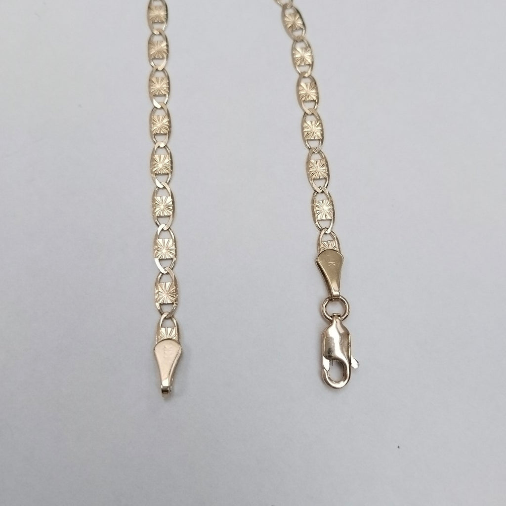 PULSERAS TEJIDO GUCHI ORO 14K 18 CM 2.8 GR (NUEVO)