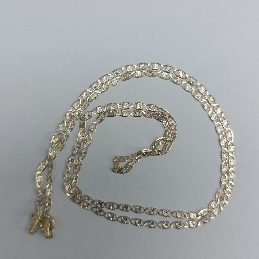 CADENAS TEJIDO GUCHI ORO 10K 55 CM 2.7 GR (NUEVO)
