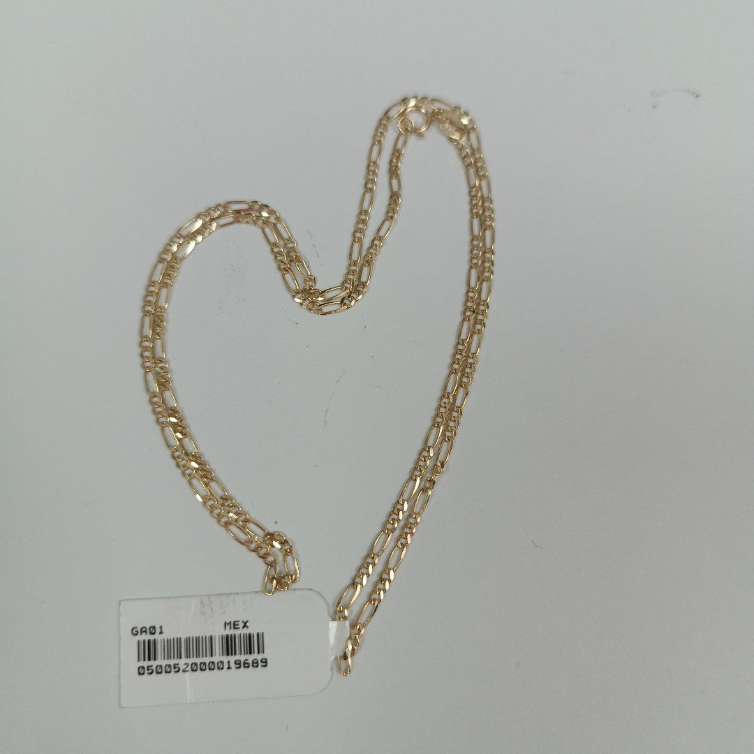 CADENAS TEJIDO 3X1 ORO 10K 50 CM 3 GR (NUEVO)